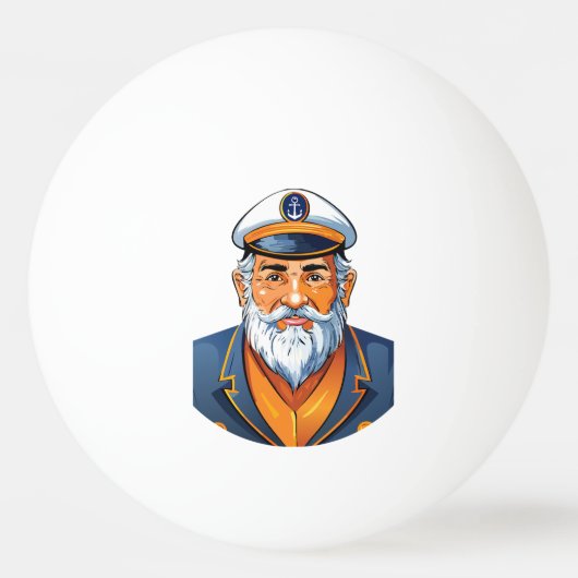 De kapitein van het schip pingpongbal (Voorkant)