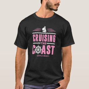 De kapitein van het strand van de kust van Myrtle T-shirt