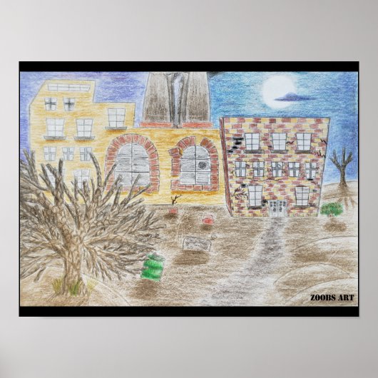 De kapotte fabriek van gedoemde machines poster (Voorkant)