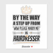 De kapper is de Ultimate in Appeal. Cadeau Sticker (Vel)