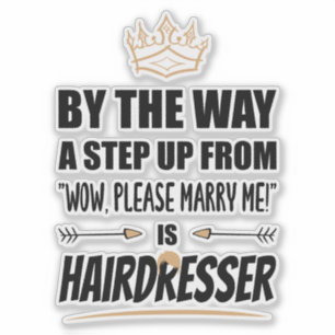 De kapper is de Ultimate in Appeal. Cadeau Sticker