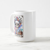 De kapper Tarot Kaart Mok (Voorkant links)
