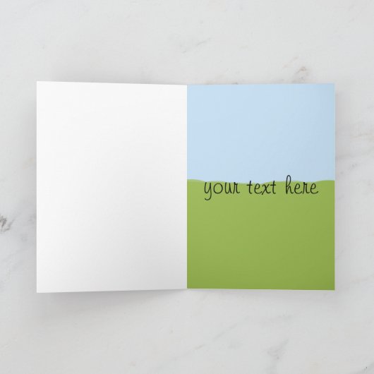 De Kar van het golf - Gepersonaliseerd Wenskaart Kaart (Binnen)