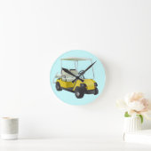 De kar van het golf om muurklok ronde klok (Huis)