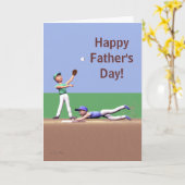 De Karakters van het Honkbal van de Dag van vaders Kaart (Gele Bloem)