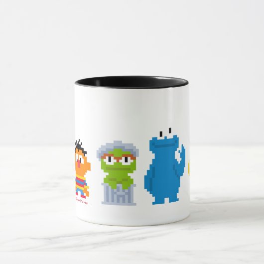 De Karakters van het Sesame Street van het pixel Mok (Midden)