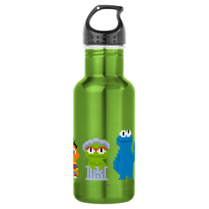 De Karakters van het Sesame Street van het pixel Waterfles