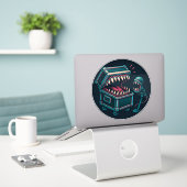 De Karaoke Mimic Sticker (Laptop op bureau)