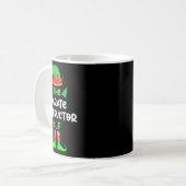 De Karate Instructeur Elf Kerst Matching Pajam Koffiemok (Voorkant links)
