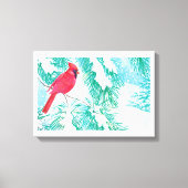 De kardinaal - canvas afdruk (Voorkant)