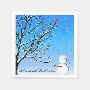 De kardinaal en de Snowman Servet