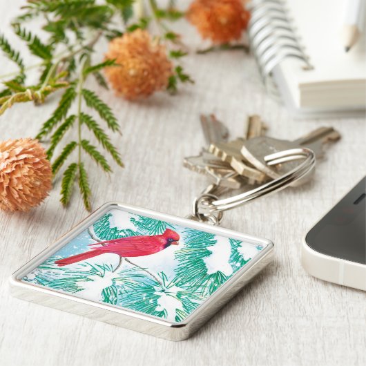 De kardinaal - sleutelhanger (Zijkant)