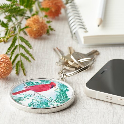 De kardinaal - sleutelhanger (Zijkant)