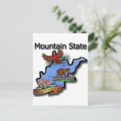 De Kardinaal van de Staat Berg van de West- van Briefkaart (Staand voorkant)