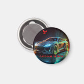 De kardinaal XL5000 Elite sportwagen Magneet (Voorkant / Achterkant)