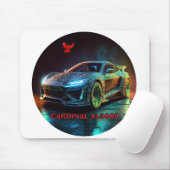 De kardinaal XL5000 Elite sportwagen Muismat (Met muis)