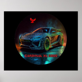 De kardinaal XL5000 Elite sportwagen Poster