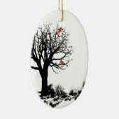 De kardinale boom keramisch ornament (Rechts)