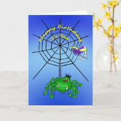 De Karikatuur van de Cartoon van de Birthday van e Kaart (Gele Bloem)