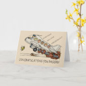 De Karikatuur van de Cartoon van gelukwensen van Kaart (Gele Bloem)