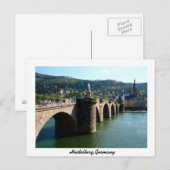 De Karl-Theodorbrug Heidelberg Duitsland Briefkaart (Voorkant / Achterkant)