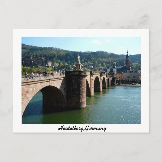 De Karl-Theodorbrug Heidelberg Duitsland Briefkaart (Voorkant)
