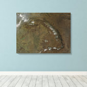 De Karpatische bergen Canvas Afdruk (Insitu (Houten vloer))