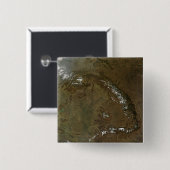 De Karpatische bergen Vierkante Button 5,1 Cm (Voorkant /achterkant)