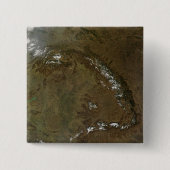 De Karpatische bergen Vierkante Button 5,1 Cm (Voorkant)