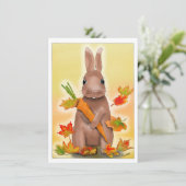 DE Karte Hase im Herbst (Staand voorkant)