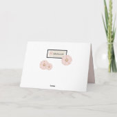 De Kassy Floral Kaart van de Moederdag met Bericht (Achterkant)