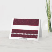 De KASTANJEBRUINE Achtergrond van de Sneeuwvlokken Notitiekaartje (Achterkant)