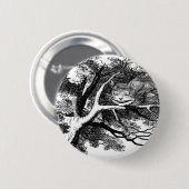 De kastanjekat ronde button 5,7 cm (Voorkant /achterkant)