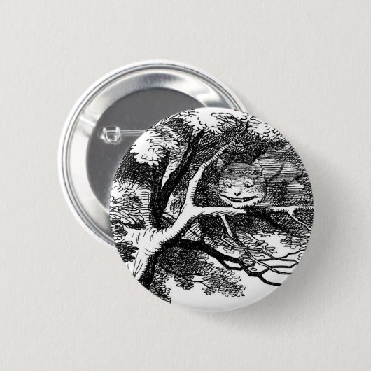 De kastanjekat ronde button 5,7 cm (Voorkant /achterkant)