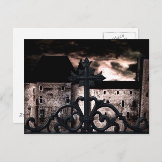 De kasteelpostkaart briefkaart (Voorkant / Achterkant)
