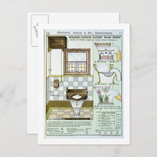 De Kasten van Okeanos van een catalogus van Briefkaart (Voorkant / Achterkant)