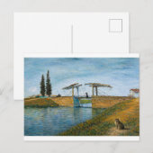 De kat bij Langlois Bridge Postcard Briefkaart (Voorkant / Achterkant)