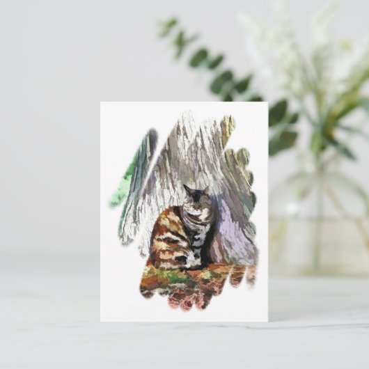 DE KAT BRIEFKAART (Staand voorkant)