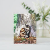 DE KAT BRIEFKAART (Staand voorkant)