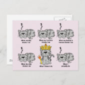 De kat briefkaart (Voorkant / Achterkant)