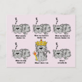 De kat briefkaart (Voorkant)