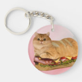 De kat brood sandwich sleutelhanger (Voorkant)