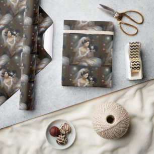 De Kat Bruid Olieverf, Cadeaupapier