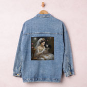 De kat bruid olieverf, denim jacket (Hangar)