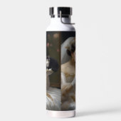 De kat bruid olieverf, waterfles (Links)