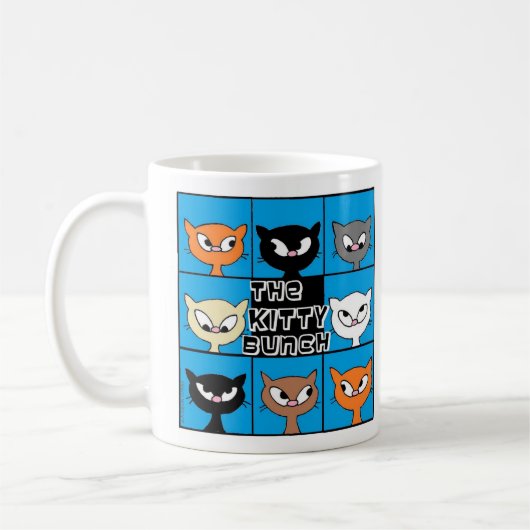 De Kat Bunch Cute Cat Lover Koffiemok (Links)