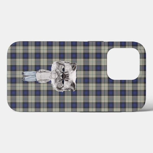 De kat Case-Mate iPhone case (Achterkant (horizontaal))