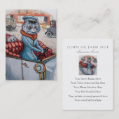 De Kat Chauffeur - Twee zonden Visitekaartje (Voorkant / Achterkant)