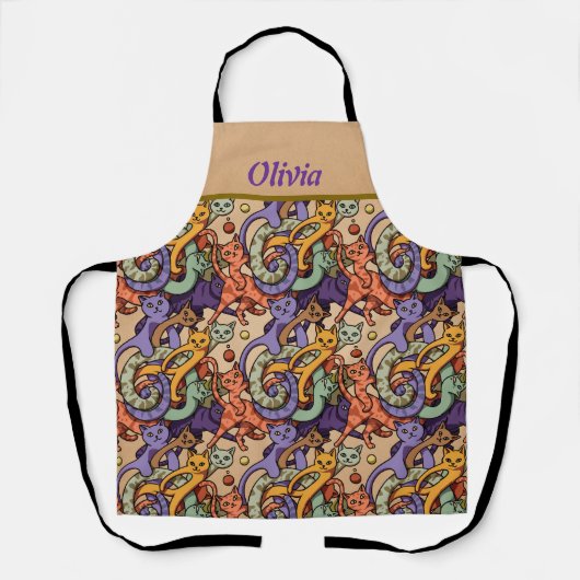 De kat constellatie schort (Voorkant)