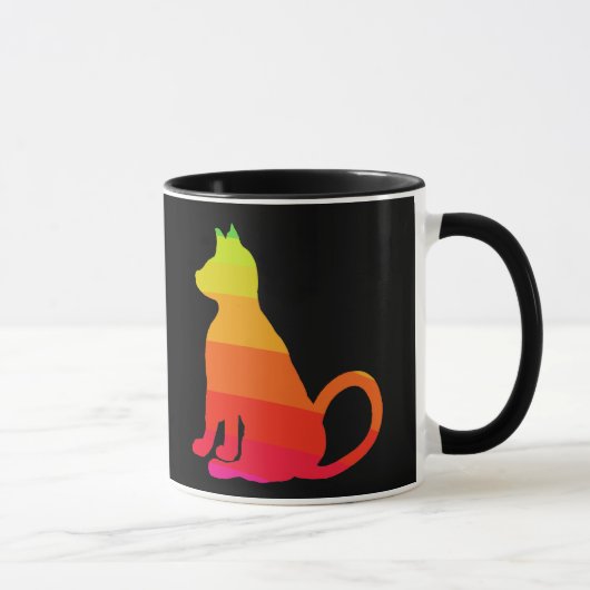 De Kat CricketDiane van de Pret van de Regenboog Mok (Rechts)